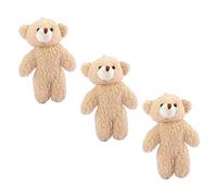 ORFOFE 3 Pièces Porte Clés Peluche Ours Peluche Pendentifs Doux pour Sac à Dos Porte Clefs Charmant pour Garçon Fille et Adultes Décoration Mignonne et