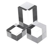 ORFOFE 3 Pièces Présentoirs Acryliques Cubes Transparente Solides pour Bijoux et Supports Dexposition Résistants et Polyvalents