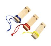 ORFOFE 3 pièces Sifflets Bois Naturel pour Garçon Fille Jouets Musicaux DIY Sifflet Train Bois pour Développement Musical et Cadeau Anniversaire Garçon Fille Couleur Couleur Aléatoire