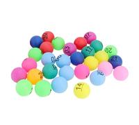 ORFOFE 30 Pièces Boules Numérotées à Multicolores pour Loterie Jeu de Tirage Sort et Accessoires de Fête et Faciles à Manipuler