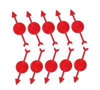 ORFOFE 30 pièces Flèches Plastique Rotatives pour Jeux de Société Accessoires de Jeu DIY Jouets Rouges pour Fêtes et Classes Installation Rapide sans Outils