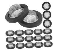ORFOFE 30 pièces Hose Gasket with Stainless Steel Filter Mesh Water Faucet Repair Kit Rubber Seal for Garden Hose Connector
