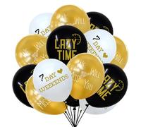 ORFOFE 30 pièces Lot de Ballons Latex Durables pour Décoration de Fête de Retraite Accessoires de Décoration Vive pour Soirée à Domicile Bar ou Restaurant