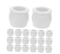 ORFOFE 30 Pièces Miniature Plastic Pots for DIY Mini Garden Decoration Simulation Mini Flowerpot Ornaments for Dollhouse and Landscape Models Small Bonsai Planters Set