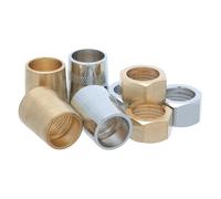 ORFOFE 4 Ensembles D'écrous Métalliques pour Tuyau Acier Inoxydable et Alliage de Zinc, Étanchéité Résistante à Haute Pression pour Accessoires de Salle de Bain
