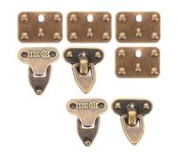 ORFOFE 4 ensembles Mini Fermoirs Métal pour Mini Valises Set de Accessoires DIY pour Bijoux Rangements de Voyage et Maison de Poupée Fermetures Compactes et Décoratives pour Sacs et