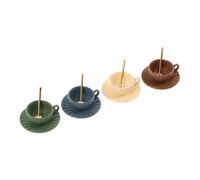 ORFOFE 4 Ensembles Mini Tasses à café Mini Tasse de café Ensemble de Cuisine Miniature Ustensiles de Cuisine Accessoires de scène de la Maison de poupée Tasse de thé Miniature