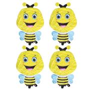 ORFOFE 4 pièces Ballons Abeille Décoratifs Aluminium pour Fête Garçon Fille Décoration Anniversaire Shower Accessoires Photo Thématiques Animaux Ambiance Forêt