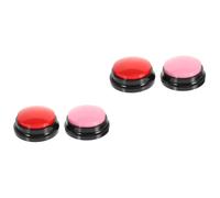 ORFOFE 4 Pièces Bouton de Son Interactive Cat Toy Boutons sonores pour Animaux de Compagnie Boutons drôles d'animal familier Boutons enregistrables pour Animaux de Compagnie Abdos