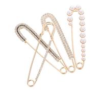 ORFOFE 4 pièces Broche et Élégante Épingles de Sûreté Décoratives pour Vêtements Pinces Petites pour Robe Pantalon Jupe Cardigan Clip Cintrant pour Femmes