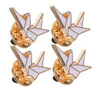 ORFOFE 4 Pièces Broches Origami Zinc Épingles Décoratives Adorables pour Femmes Accessoires Mode pour Vêtements Écharpes