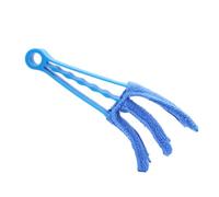 ORFOFE 4 Pièces Brosse de Nettoyage pour Stores et Aérations Multifonctionnelles avec Chiffon Microfibre Lavable Brosse PP pour Volets Climatiseurs et Fenêtres Usage Sec et Humide pour