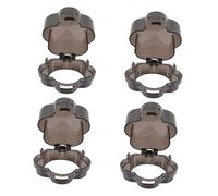 ORFOFE 4 pièces Cache-boutons Cuisinière Gaz Garçon Fille Sécurité Couverture Protection Translucide pour Prévention Accident Domestique