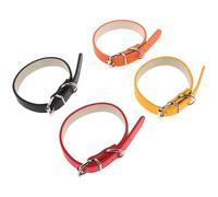 ORFOFE 4 Pièces Collier réglable pour Animaux de Compagnie Collier de Chien imperméable réglable PU