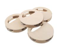 ORFOFE 4 Pièces Kit de Hochets Bois Non pour Garçon Fille Musical à Peindre pour Tout Petits Instrument de Percussion Montessori pour Développement Sensoriel