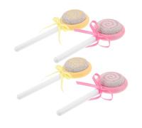ORFOFE 4 Pièces Lollipop Pumice Stones Double Sided Foot Files For Calluses Dead Skin Removal Portable Pedicure Tools For Feet And Hands