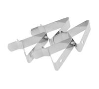 ORFOFE 4 pièces Lot de Pinces Thermomètre Acier Inoxydable pour de Viande Support Compact pour Barbecue Fumoir Four Clips pour Cuisson Grillée Friture et Rôtisserie