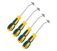 ORFOFE 4 pièces Outil de Nettoyage Joint Carrelage Acier Tungstène Grattoir Ergonomique pour Décapage Coulis et Retrait des Joints Céramique pour Rénovation Murs et Sols