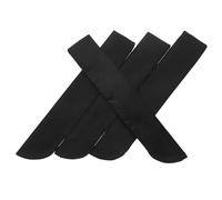 ORFOFE 4 pièces Sac de Protection pour Éventails Pliants Résistant Lot Rangement Portables et Légers pour Accessoires Ventilateur Housses Simples Noires