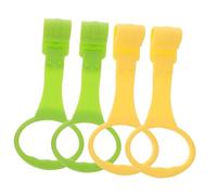 ORFOFE 4pcs Anneaux de Tirage pour Bébé en Plastique Aide la Position Debout pour Lit ou Parc Garçon et Filles Plusieurs styles
