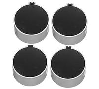 ORFOFE 4pièces Boutons De Contrôle De Cuisinière Zinc Alloy Pour Remplacement De Réchaud Boutons Ronds Pour Cuisinière Gasinière