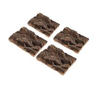 ORFOFE 4pièces Cachette De Tortue Plateforme De Reptiles Arrière-Plan Enclos De Reptiles Cache Escalade De Arrière-Plan De Décoration De Terrarium Abri pour Lézards Serpents