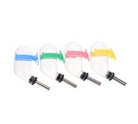 ORFOFE 4pièces Lot de Bouteilles Eau Suspendues pour Cage de Hamster Abreuvoir avec Embout Acier Inoxydable pour Accessoire de Hamster