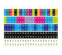 ORFOFE 5 Autocollants Kalimba pour Clavier Piano à Pouces, Autocollants Colorés pour Solfège, pour Apprentissage Musical Individuel Cours