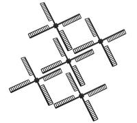 ORFOFE 5 Pales de Rechange pour Moulin à Vent Solaire de Jardin en Plastique Solide 20,5 X 20,5 Cm, Accessoires Étanches pour Décoration Extérieure, Remplacements pour Ventilateur