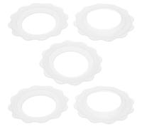 ORFOFE 5 pièces Anneaux Silicone Anti-dérapants pour Allaitement Protection les Frictions Résistants Transpiration Été Lot de Bouts Sein Silicone pour Mères Allaitantes