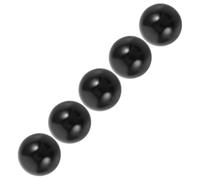 ORFOFE 5 pièces Boules Noires de Lanceur Billes Flipper Kit Miniature pour Machine à Boules Flipper Plastique Jeu Interactif Familial