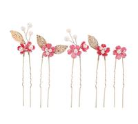 ORFOFE 5 Pièces Épingles à Cheveux Fleur Rose Accessoires pour Mariage Mariée Demoiselle Honneur Décoration Élégante Légère et Confortable pour Soirées et Événements Spéciaux