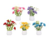 ORFOFE 5 Pièces Scale Mini Flower Pot Decor for Table Centerpiece DIY Fairy Garden Micro Landscape Shelf Styling