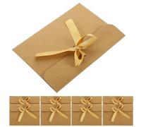 ORFOFE 50 Pièces Enveloppe Vintage en Papier Kraft Ruban, Résistante à L'usure et Protection Vie Privée, pour Paquet à Main ou Paquet D'école,