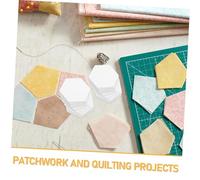ORFOFE 500 Pièces Hexagon Quilting Stencils Paper Templates DIY Patchwork Sewing Tools For Beginners Crafting Supplies