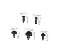 ORFOFE 500 Pièces Yeux de Sécurité Plastique Noirs pour Jouets DIY Accessoires pour Peluches et Marionnettes avec Rondelles de Fixation Sécurisée Kit Complet pour Artisanat