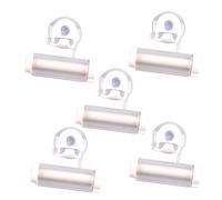 ORFOFE 5pièces Distributeur De Dentifrice à Ventouse Squeezer Manuel Multifonctionnel Pour Cosmétiques Et Crèmes De Dentifrice Blanc