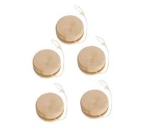 ORFOFE 5pièces Yo-yo Bois Naturel Jouet Éducatif Extérieur Unisexe Jeu Adresse Portable pour Garçon Fille Et Adultes Durabilité Et Résistance Au Porté