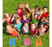 ORFOFE 6 Paires Marqueurs Colorés pour Tapis de Classe Points Antidérapants Caoutchouc pour Coordination Motrice Intégration Sensorielle et Activités Extérieures Garçon Fille