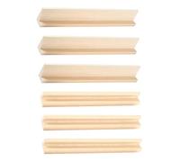 ORFOFE 6 pièces Bases Bois pour Lettres DIY Supports Stables pour Dominos et Cartes Organisateur de Table Accessoires Décoratifs et Créatifs pour Garçon Fille et Bricolage Maison