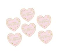 ORFOFE 6 Pièces Broches Cœur Alliage avec Lettre Anglaise Accessoires Décoratifs pour Femmes Épingle Pour Pulls Manteaux et Sacs Bijoux Élégants pour Mariage et Quotidien