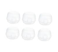 ORFOFE 6 pièces Cache-boutons de Cuisinière Protection Sécurité Gazinière pour Garçon Fille Blanc Couverture Amovible et Réutilisable pour Boutons de Poêle Barrière Sécurité Cuisine