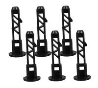 ORFOFE 6 pièces Kit de Goupilles Charnière Plastique pour Couvercle Poubelle à roulettes Fixation Flexible pour Couvercles Poubelles et Parcs Écoles et Espaces Extérieurs