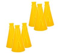 ORFOFE 6 pièces Lot de Porte-Voix Main Jaune Mégaphones Jouets pour Encouragements Sportifs et Fêtes Accessoires de Jeu Léger et Réutilisable pour Garçon Fille