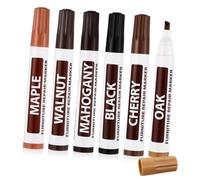 ORFOFE 6 Pièces Lot de Retouche pour Réparation Meubles Marqueurs Touch Up et Durables Dissimulent Éraflures et Usures Couleurs Assorties pour Finition