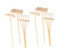 ORFOFE 6 pièces Mini Râteaux pour Bac à Sable Lot de Outils Décoratifs pour Jardin Zen et Bureau Râteaux Miniatures pour Création de Motifs Bac à Sable et Petits Espaces