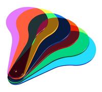 ORFOFE 6 pièces Pagaies Filtre Couleur Educatives pour Garçon Fille Manipulation Antidérapante Jeu Dexploration Optique et Enseignement Scientifique