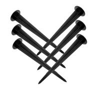 ORFOFE 6 pièces Piquets Aluminium pour Lumières Extérieures Lot de Supports Solides pour Lampes Jardin Solaire Installation Facile et Résistante Aux Intempéries pour Éclairage Chemins et