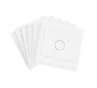 ORFOFE 6 pièces Plaques Cache Interrupteur Étanches Blanches Type Cache Boîte Dérivation Multiusage pour Rénovation Murale