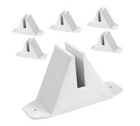 ORFOFE 6 Pièces Support de Clôture Plastique Base Antibasculement pour Poteau de Clôture de Support Triangle pour Panneau Écran Stabilisateur Jardin et Garçon Fille